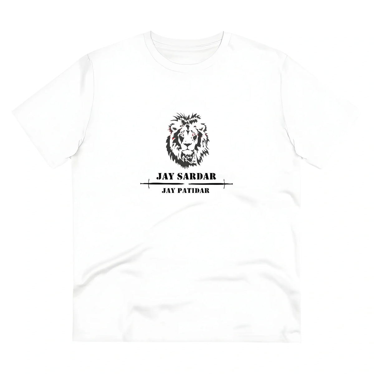 Men's PC Cotton Jay Sardar Printed T Shirt (Color: White, Thread Count: 180GSM)