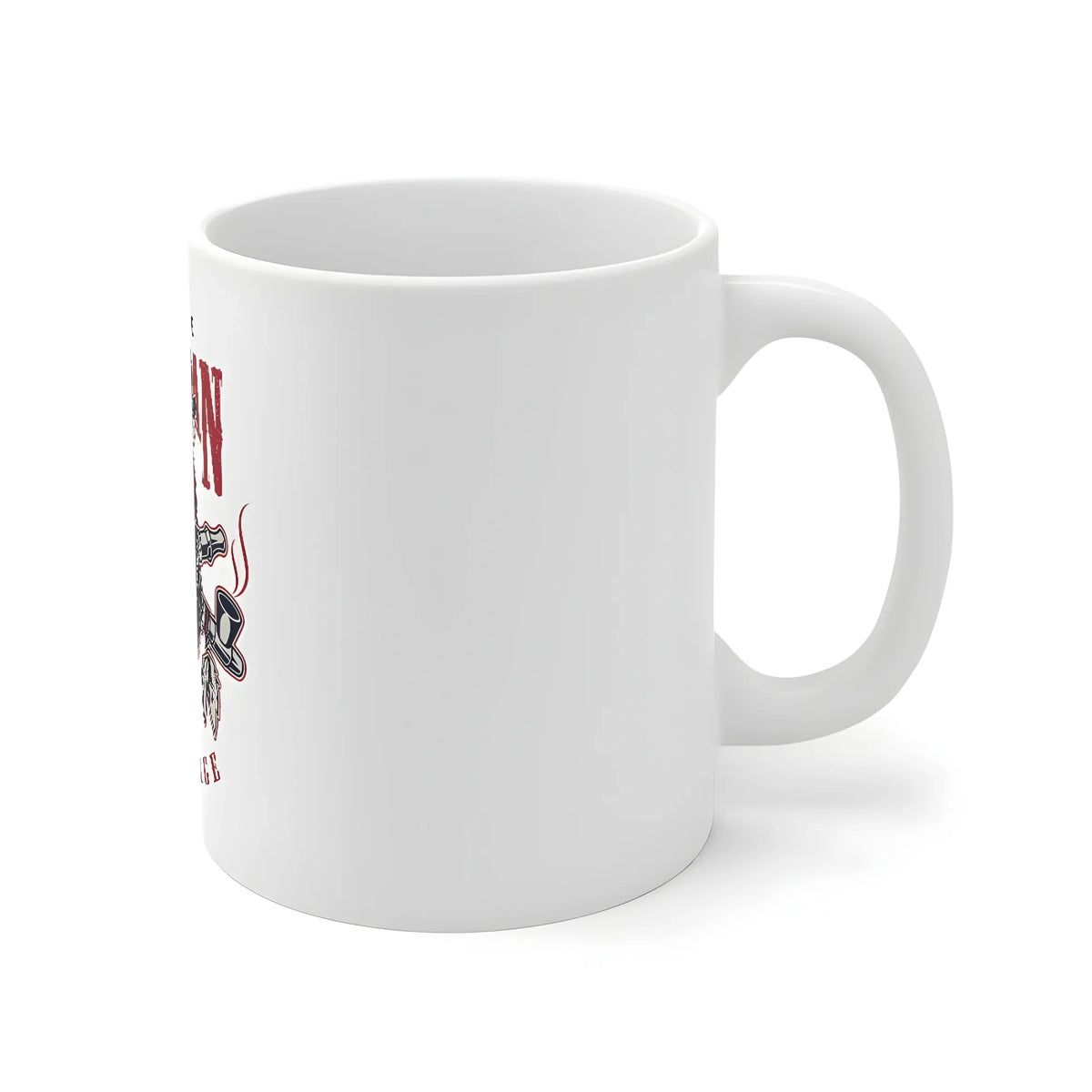 Ceramic Gorila Desing Printed Coffee Mug (Color: White, Capacity:330ml)
