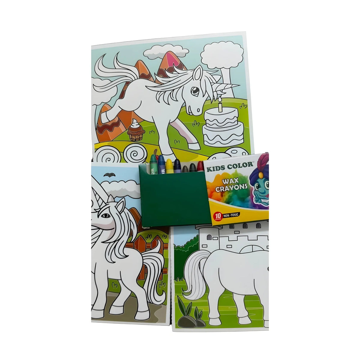 Fun With Color Coloring Board-Unicorn |   Cardboard  |   Educational Toys| 3+ Years