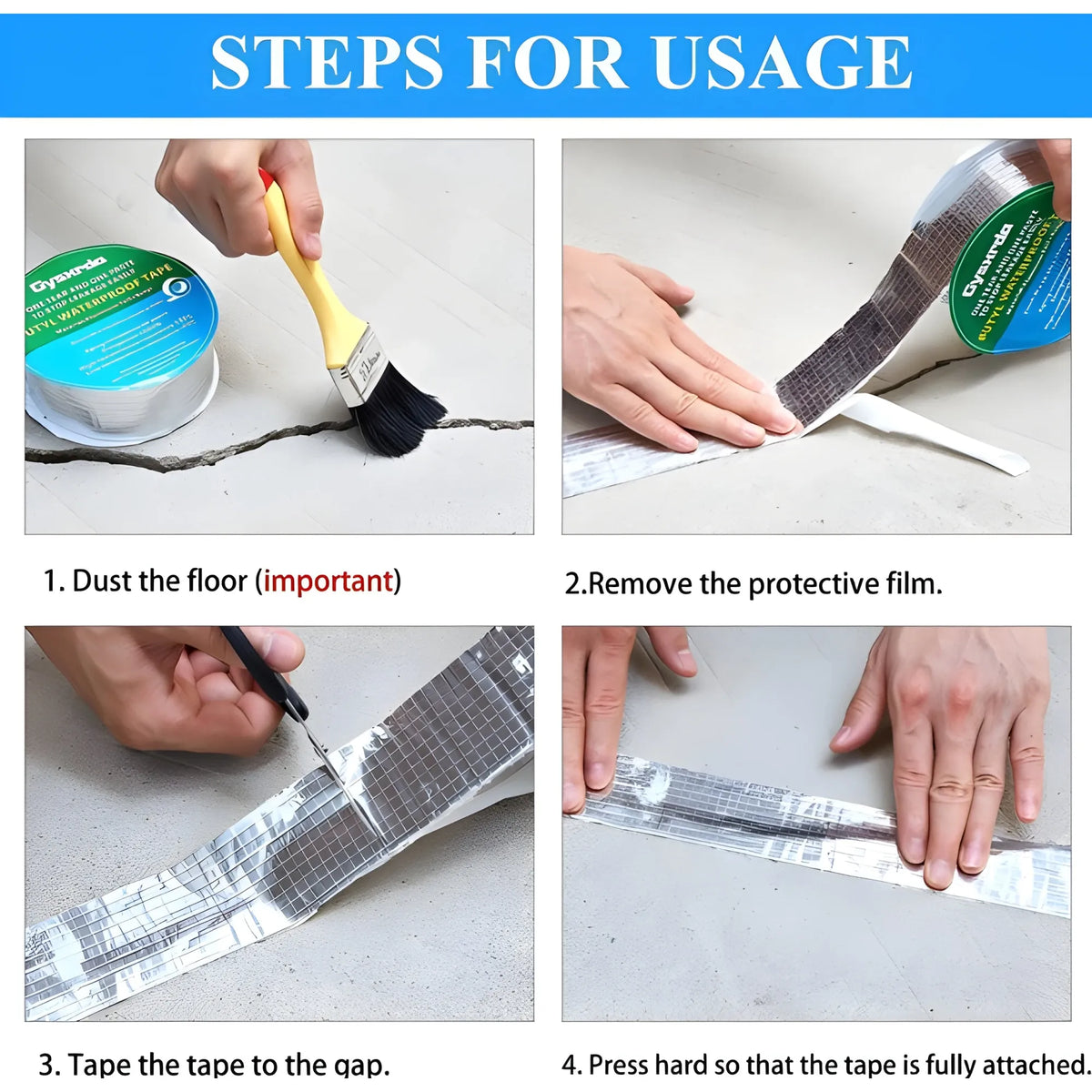 Aluminium Waterproof Foil Tape (2 Inch) (Silver)