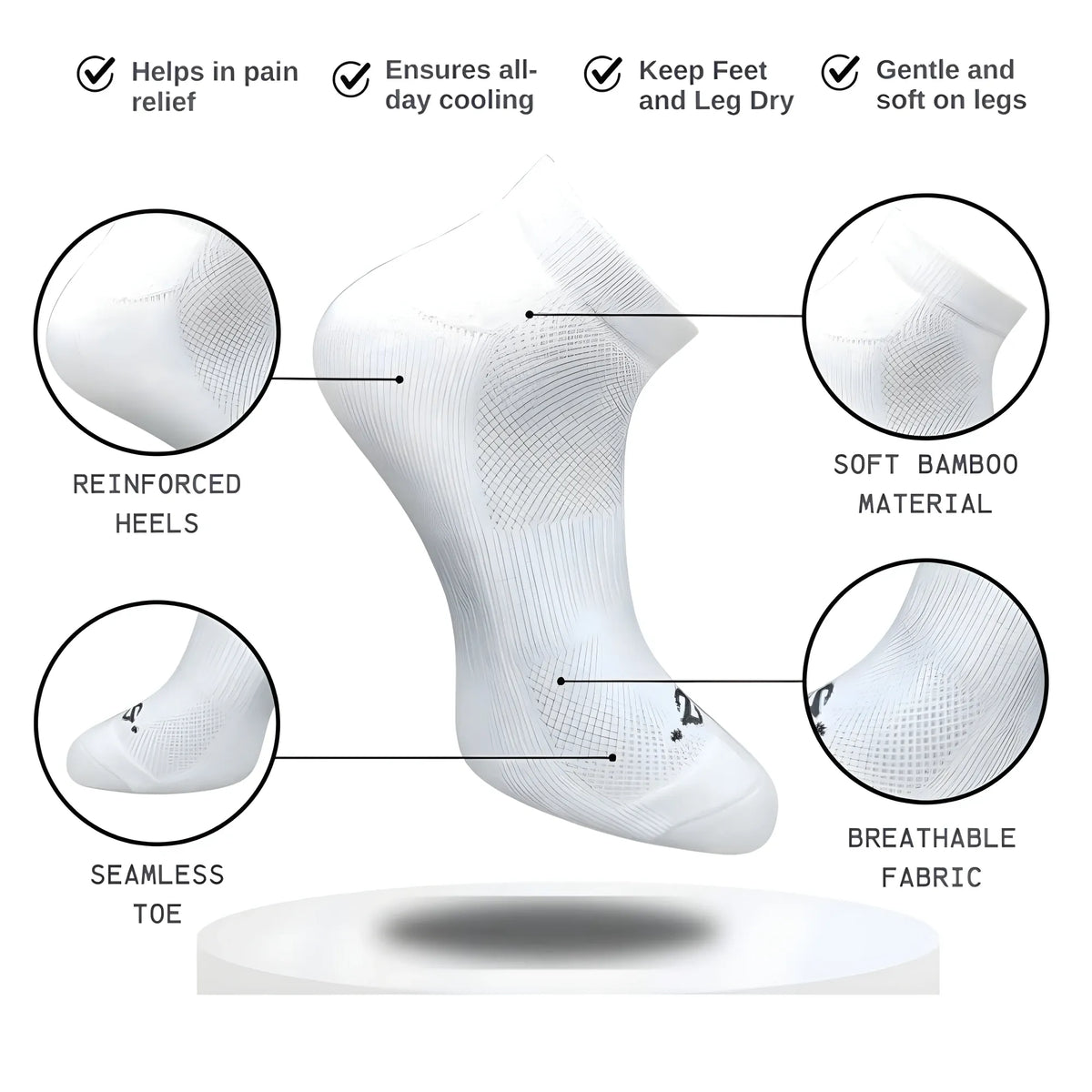 3_Pair Set Unisex Casual Cotton Printed Low Cut Socks (Multicolor)