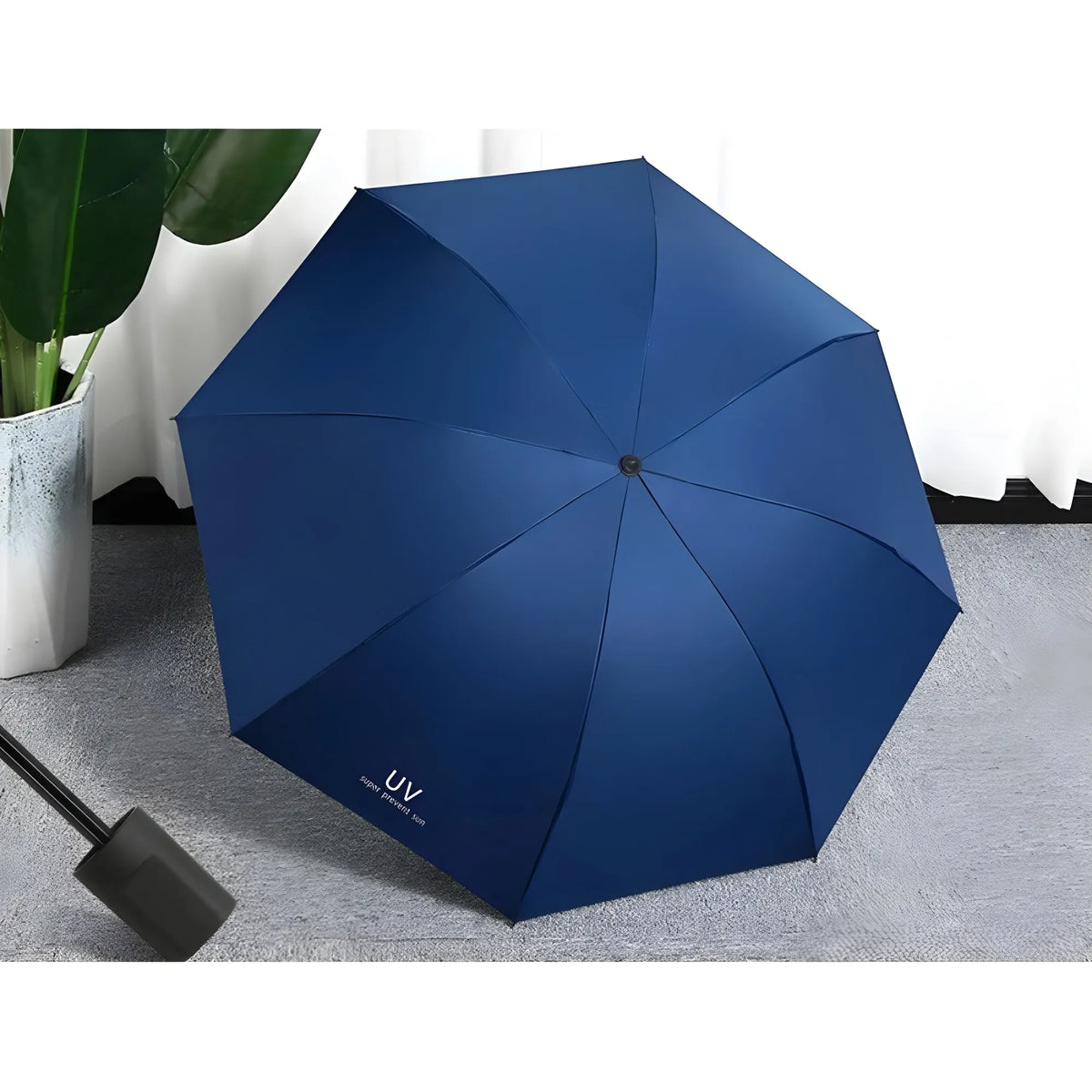 Pack of 2 Auto Open Close UV Umbrella (Blue)