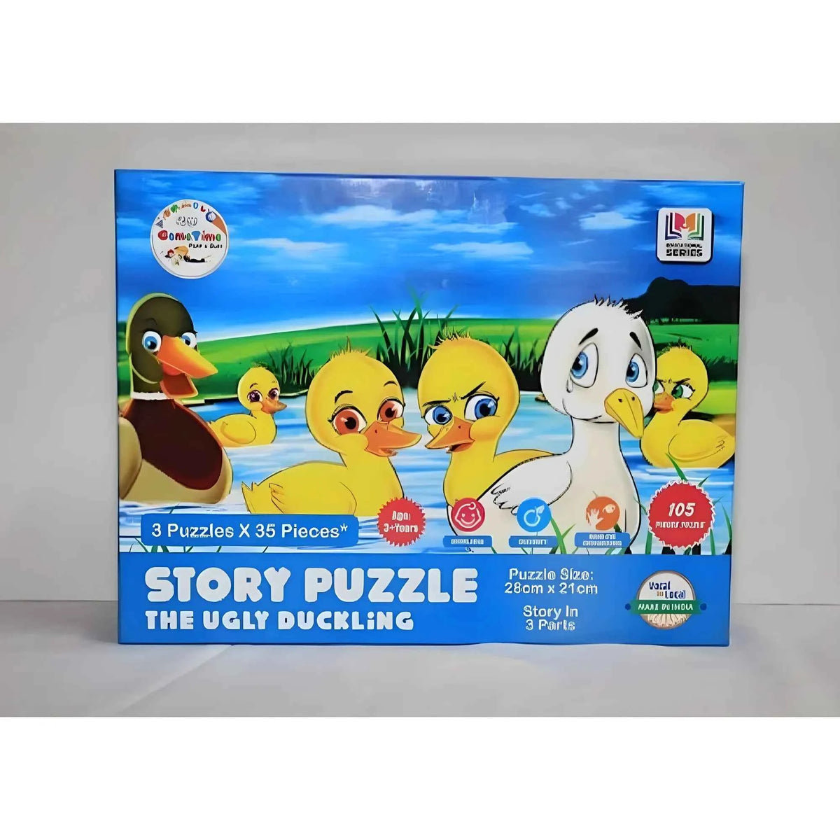 Vihana _Pcs Set Ugly Ducklingg Story Puzzle | Cardboard | Educational Toys | + Years