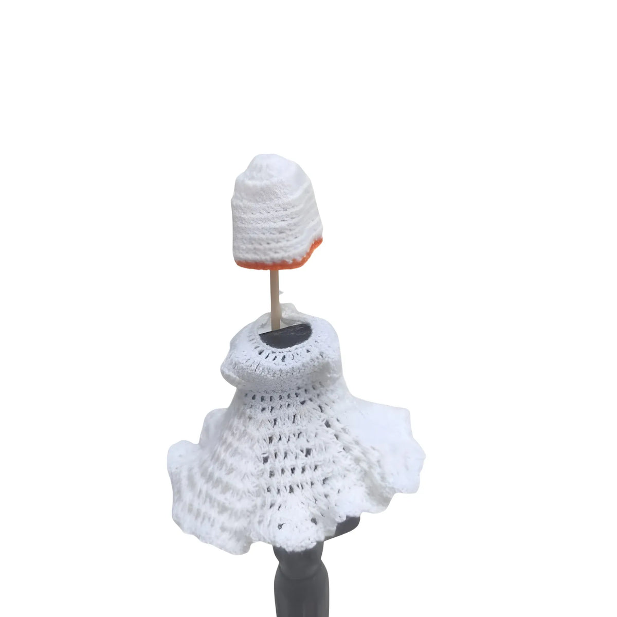 Laddu Gopal Tharad Dress Size: 0 To 6 (White)