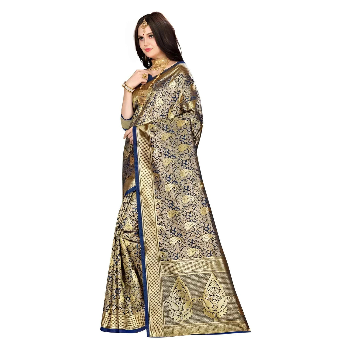 Aurelia Banarasi silk Saree with Blouse