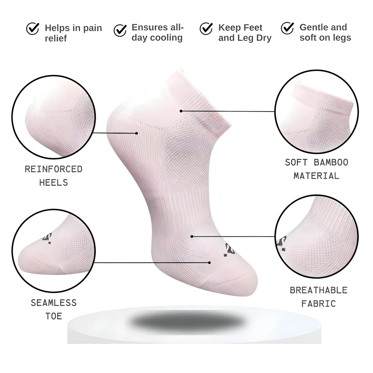 3_Pair Set Unisex Casual Cotton Printed Low Cut Socks (Multicolor)