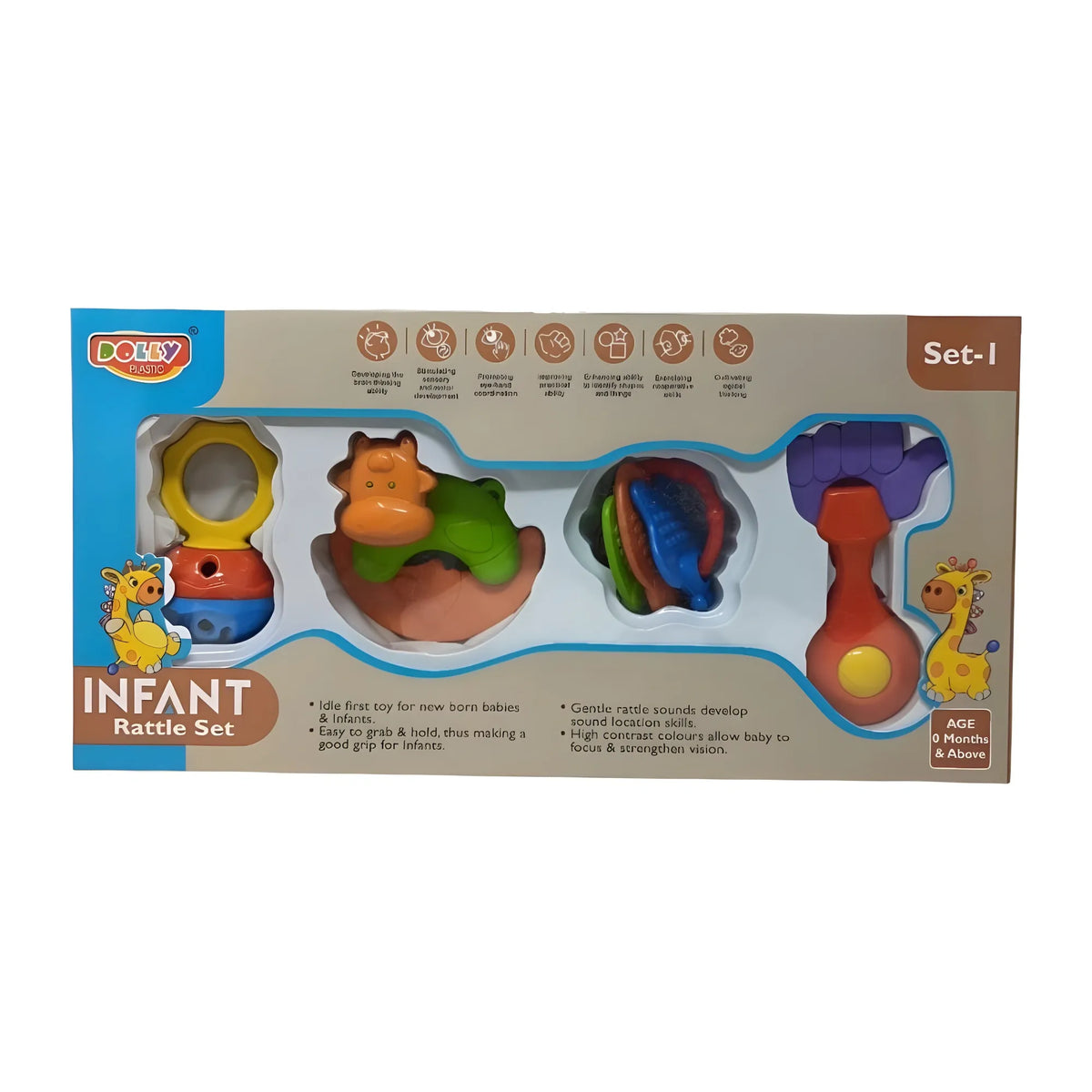 Infant Rattle Set (4 pcs) | ?Plastic | Toys | 3+ Months