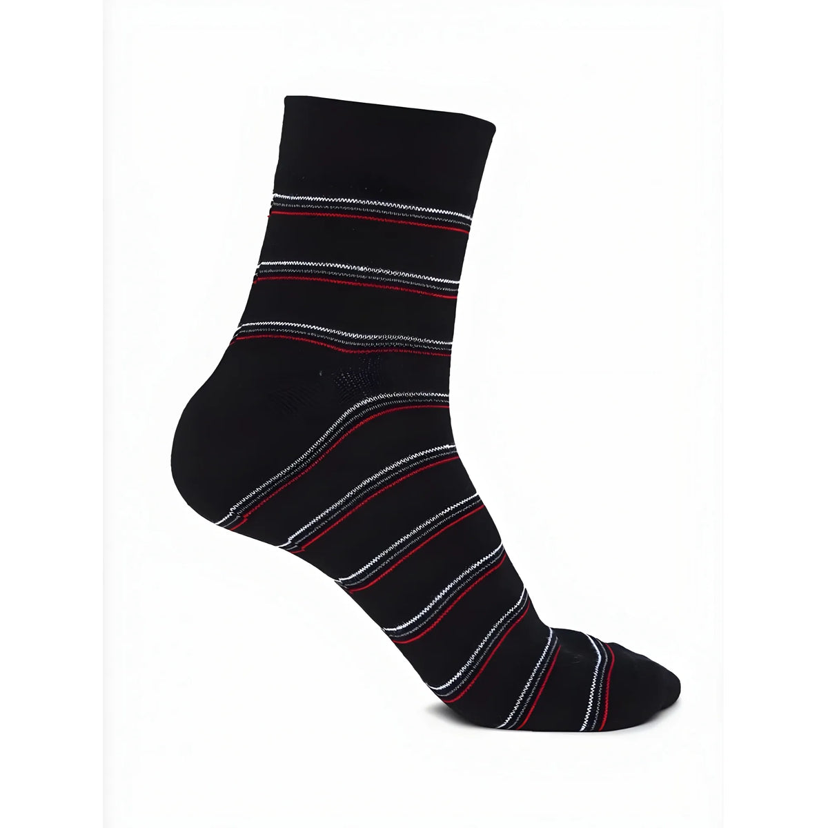 5 Pairs Men's Casual Cotton Blended Printed Mid-Calf length Socks (Assorted)