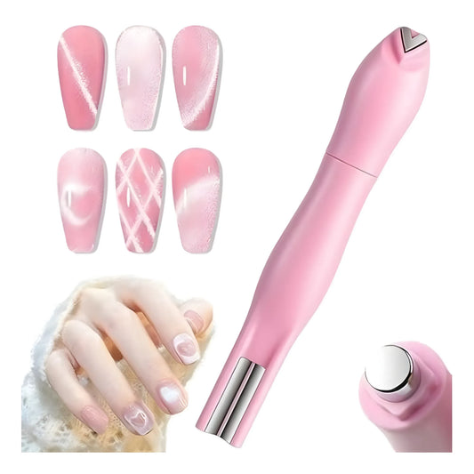Plastic Solid Magnetic Nail Art Pen Set (Multicolor)