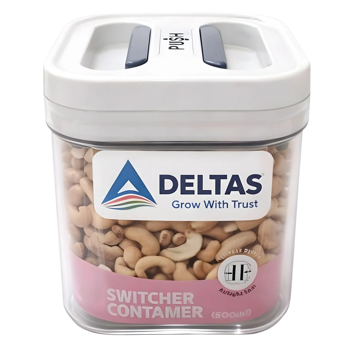 Pack of 1 Switchers Airtight Storage Container Set 500 ML (White)