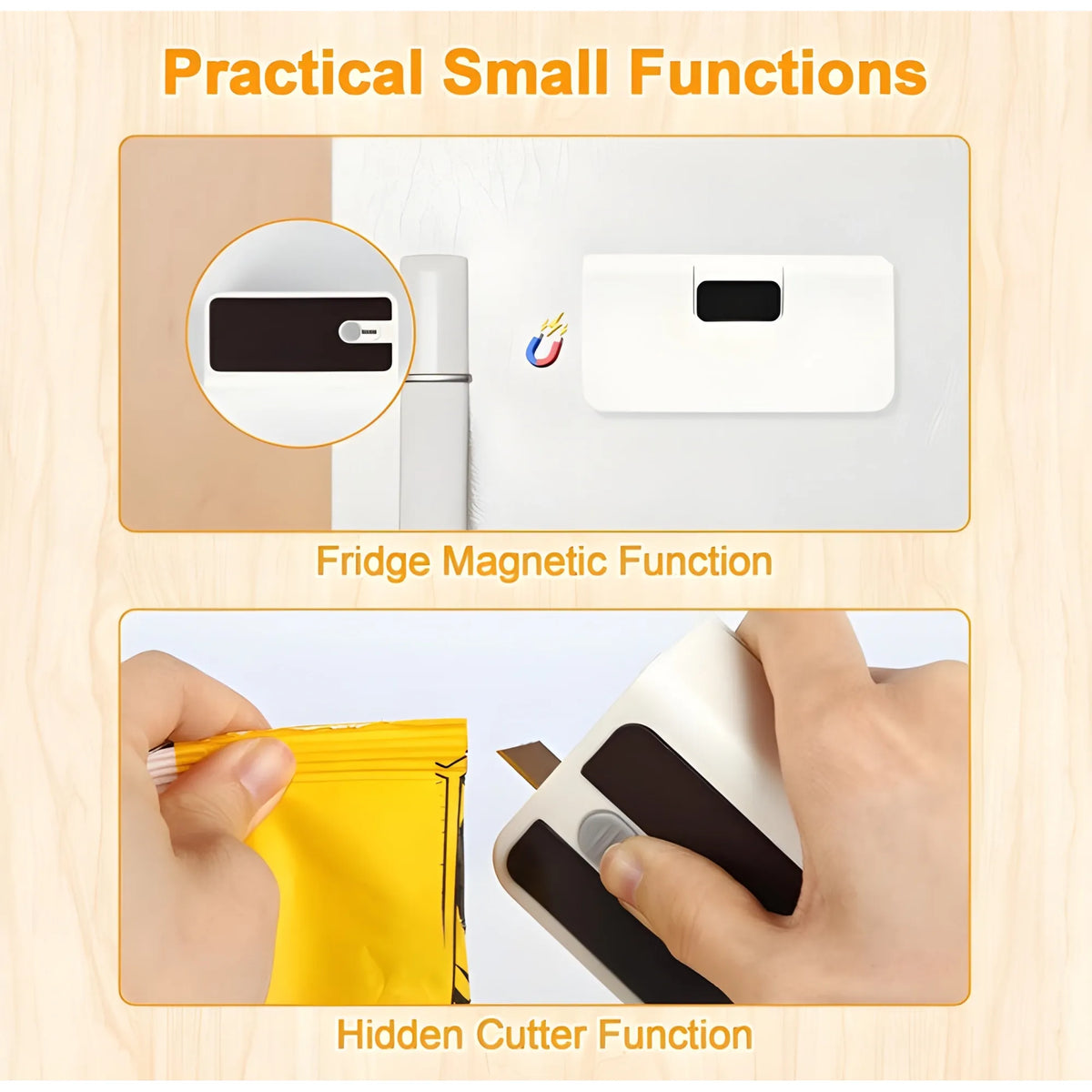 Plastic Mini Magnetic Sealer (Multicolor)