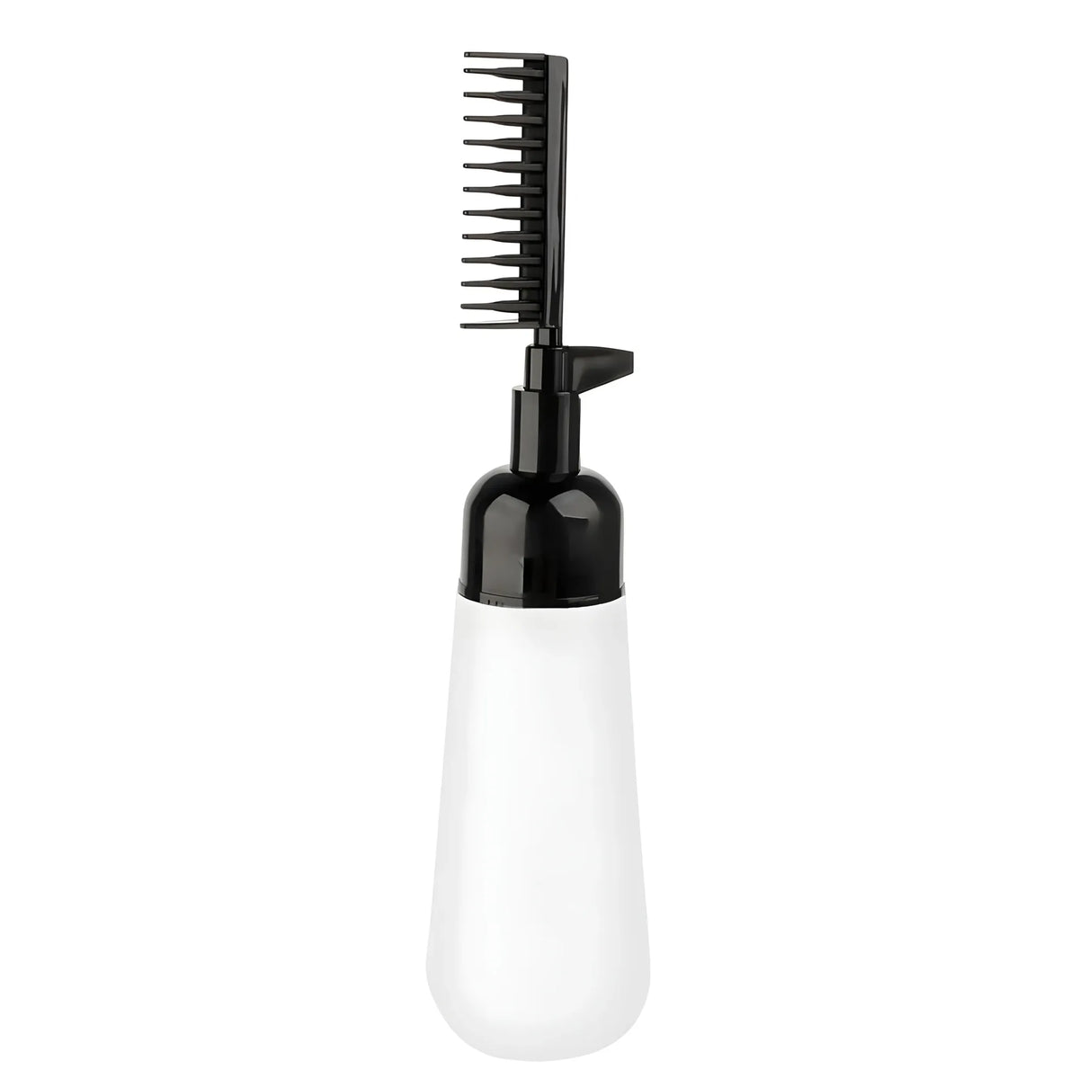Plastic Root Comb Hair Dye Applicator Bottle (Black)