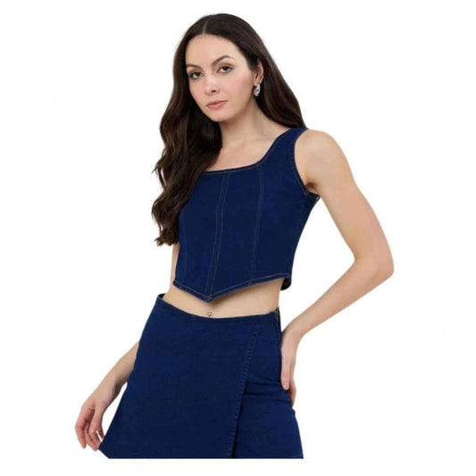Azure Aster Sleeveless Top