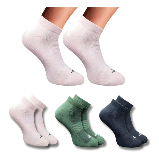 3_Pair Set Unisex Casual Cotton Printed Low Cut Socks (Multicolor)