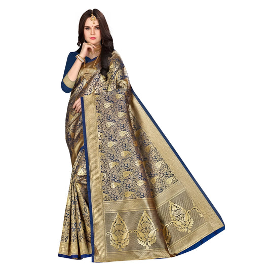 Aurelia Banarasi silk Saree with Blouse