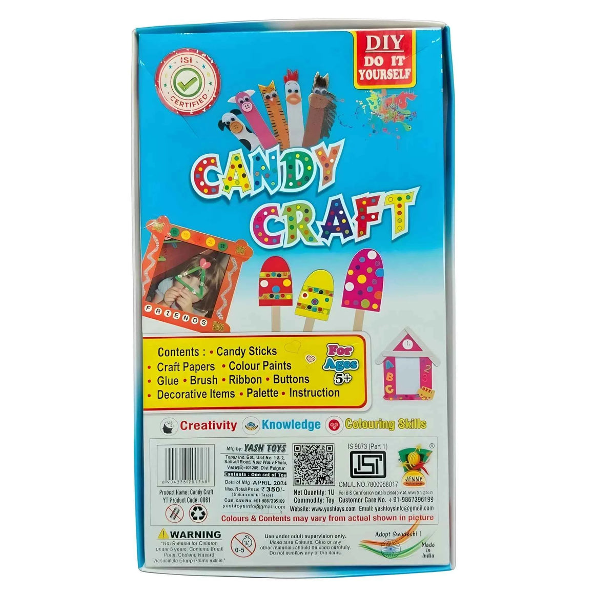 Vanya Candy Craft | Cardboard | Educational Toys| + Years