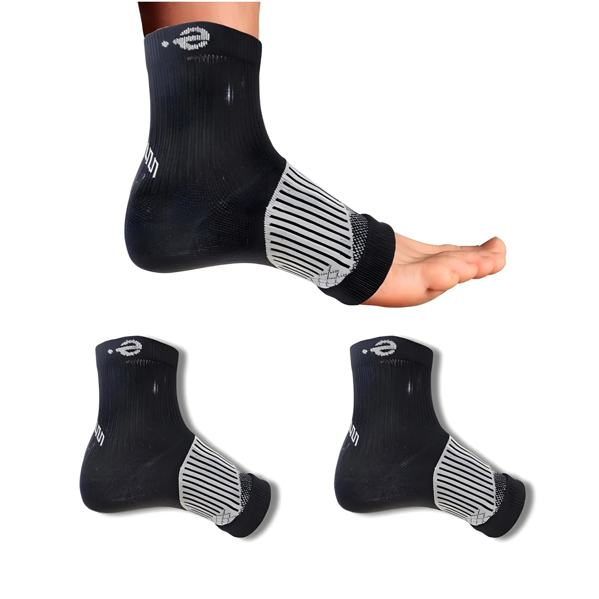 3_Pair Set Unisex Casual Cotton Printed Ankle Length Support Socks (Multicolor)