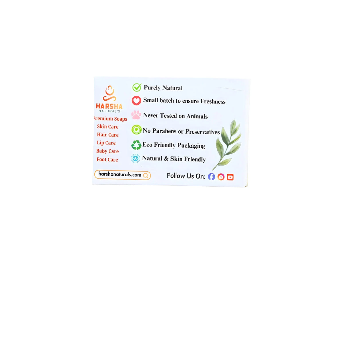 Pack Of_2 Harsha Naturals - Multani Mitti Soap (100GM)