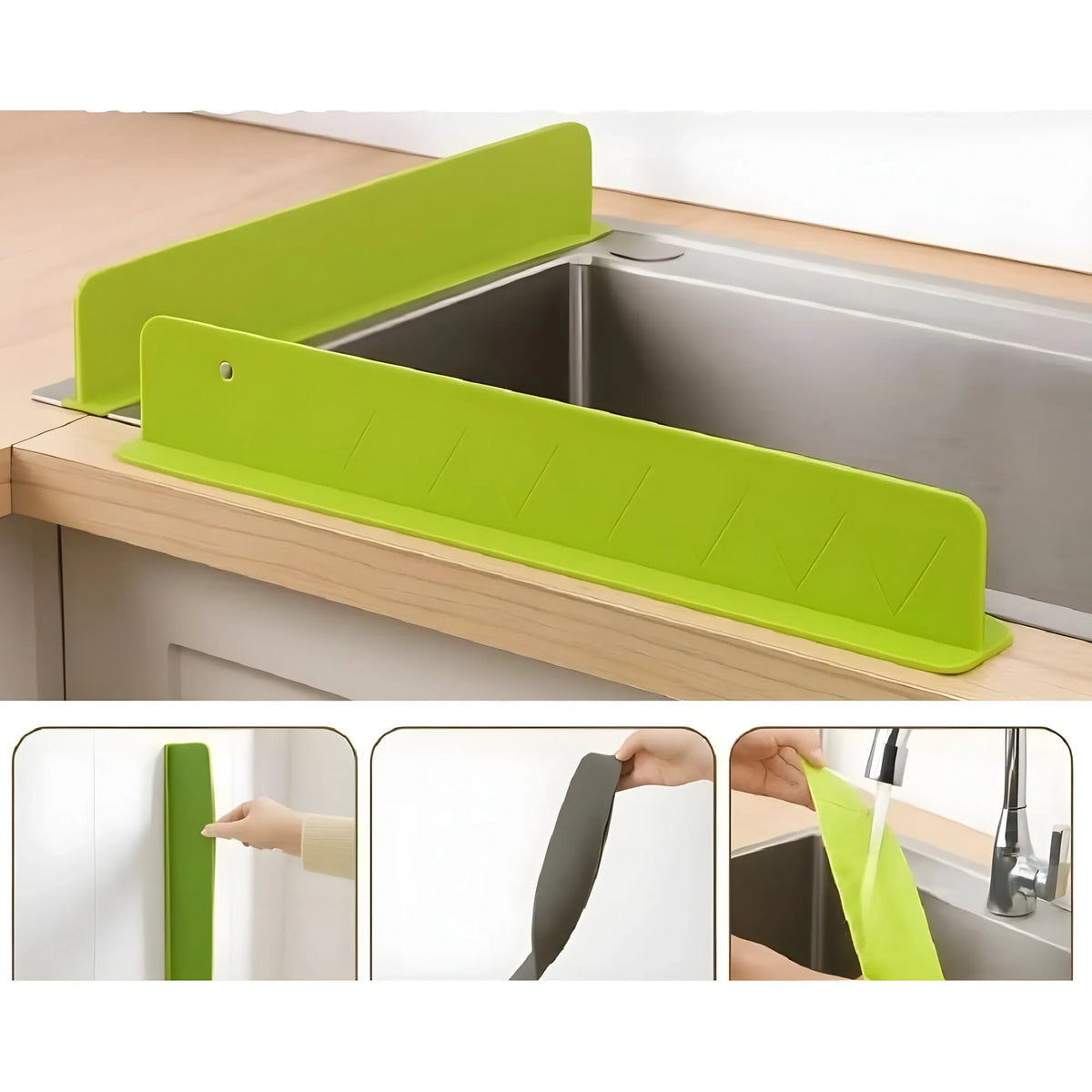 Silicone Sink Splash Guard for Kitchen (Multicolor)