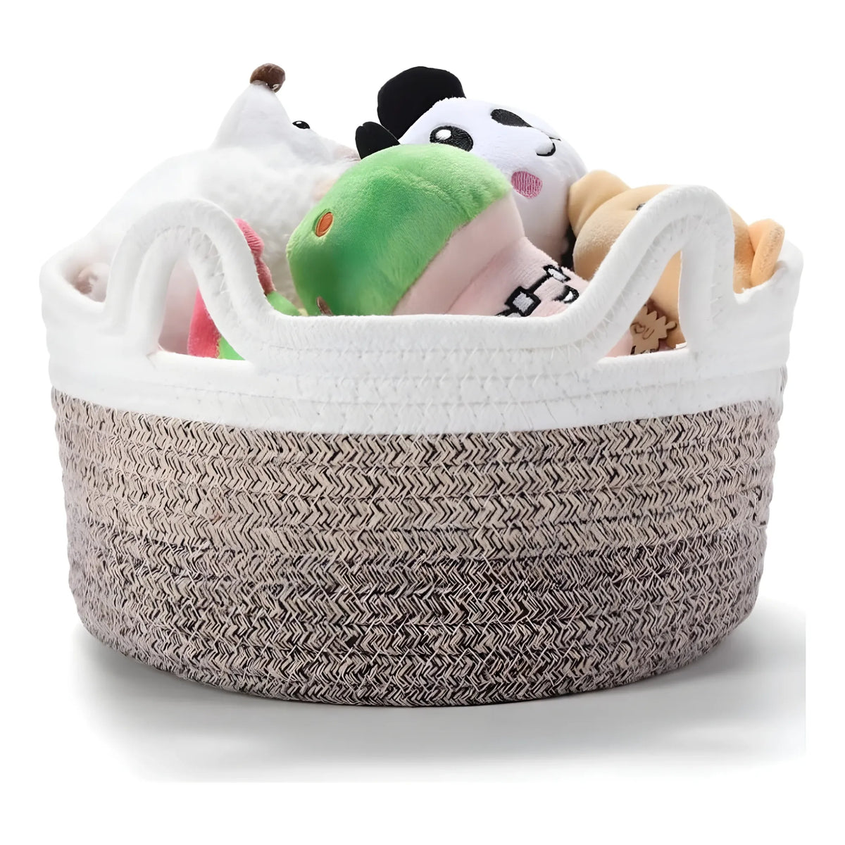 Cotton Pack Of_1 Cat Basket 8x4 Inch Storage Basket For Clothes (Multicolor)