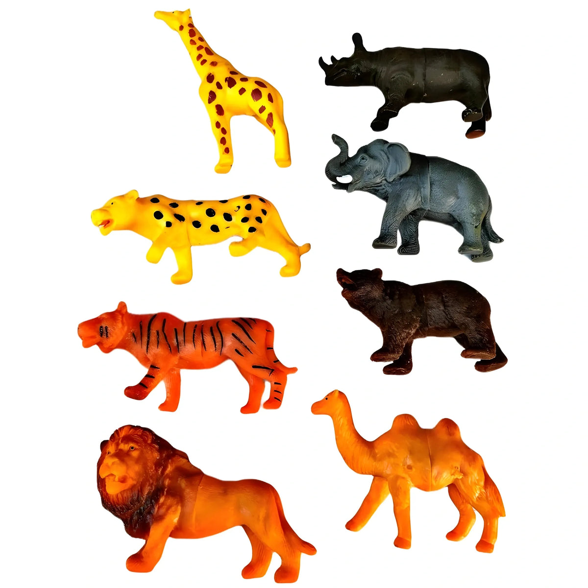 8_Pcs Set For Wild PVC Animals| Cardboard | Toys | 5+ Years