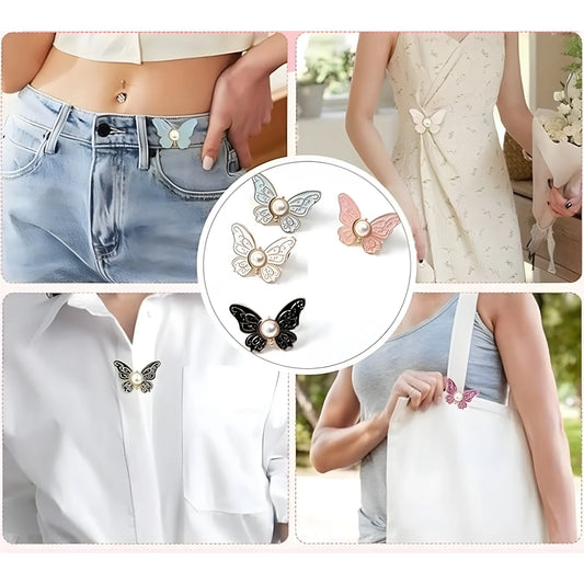 Pack of 2 Jeans Clip Butterfly (Multicolor)