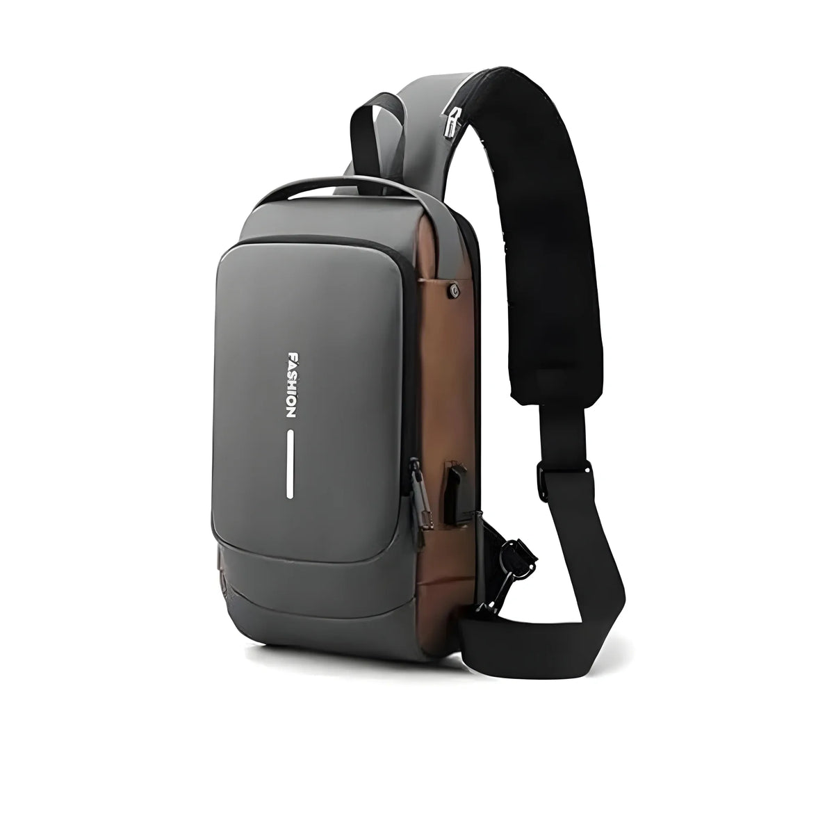 Waterproof Sling Cross Backpack Bag (Black)