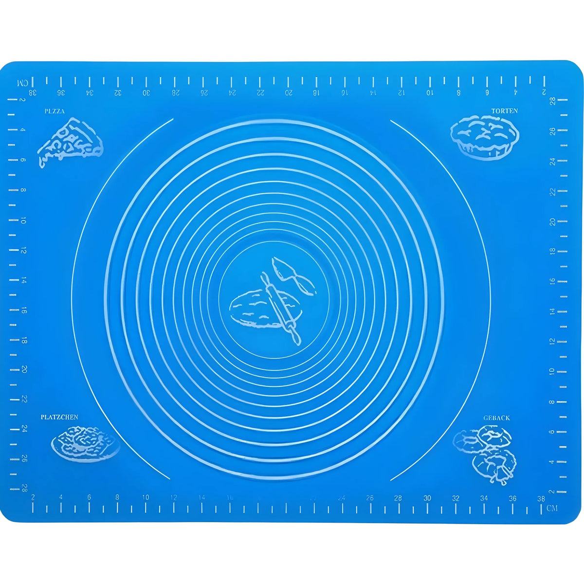Pack of 3 Silicone Roti Mat (Blue)
