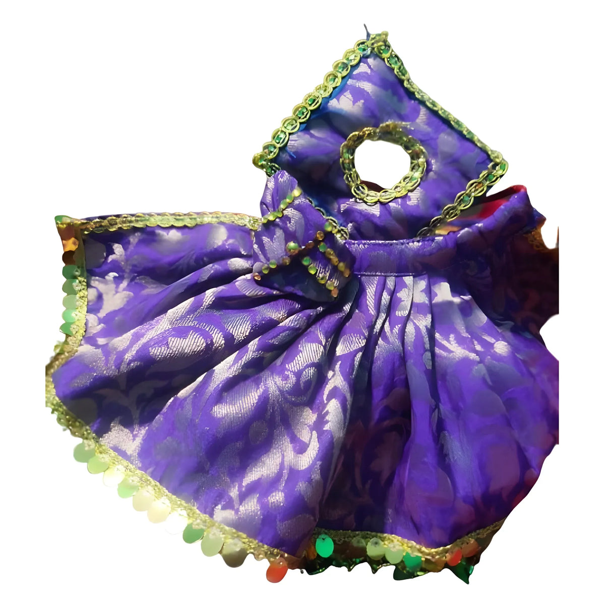 Laddu Gopal Silk Dress Size: 0 To 6 (Blue)