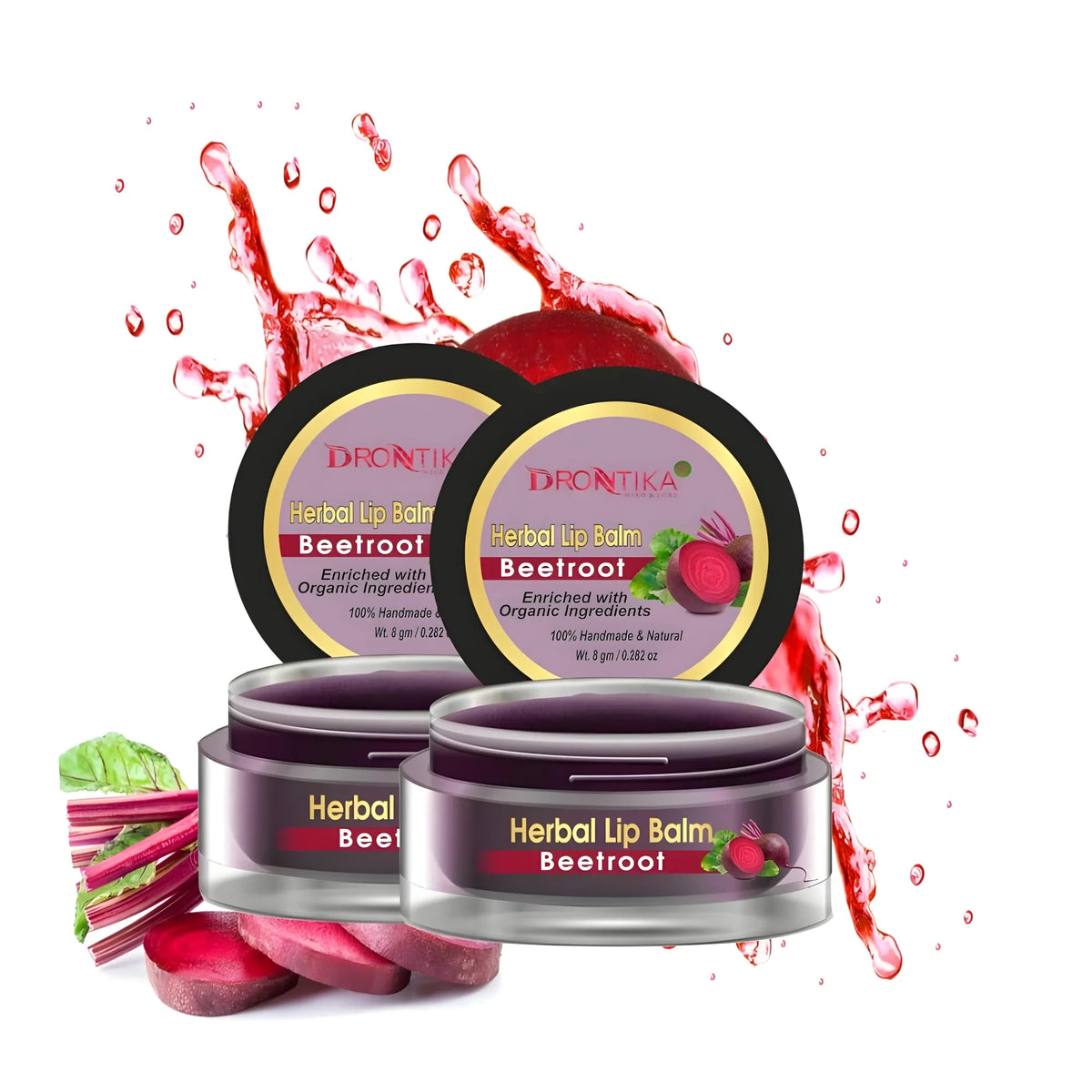 Unisex Herbal Dark And Chapped Lips Beetroot Lip Balm Pack Of 2  (20gm)