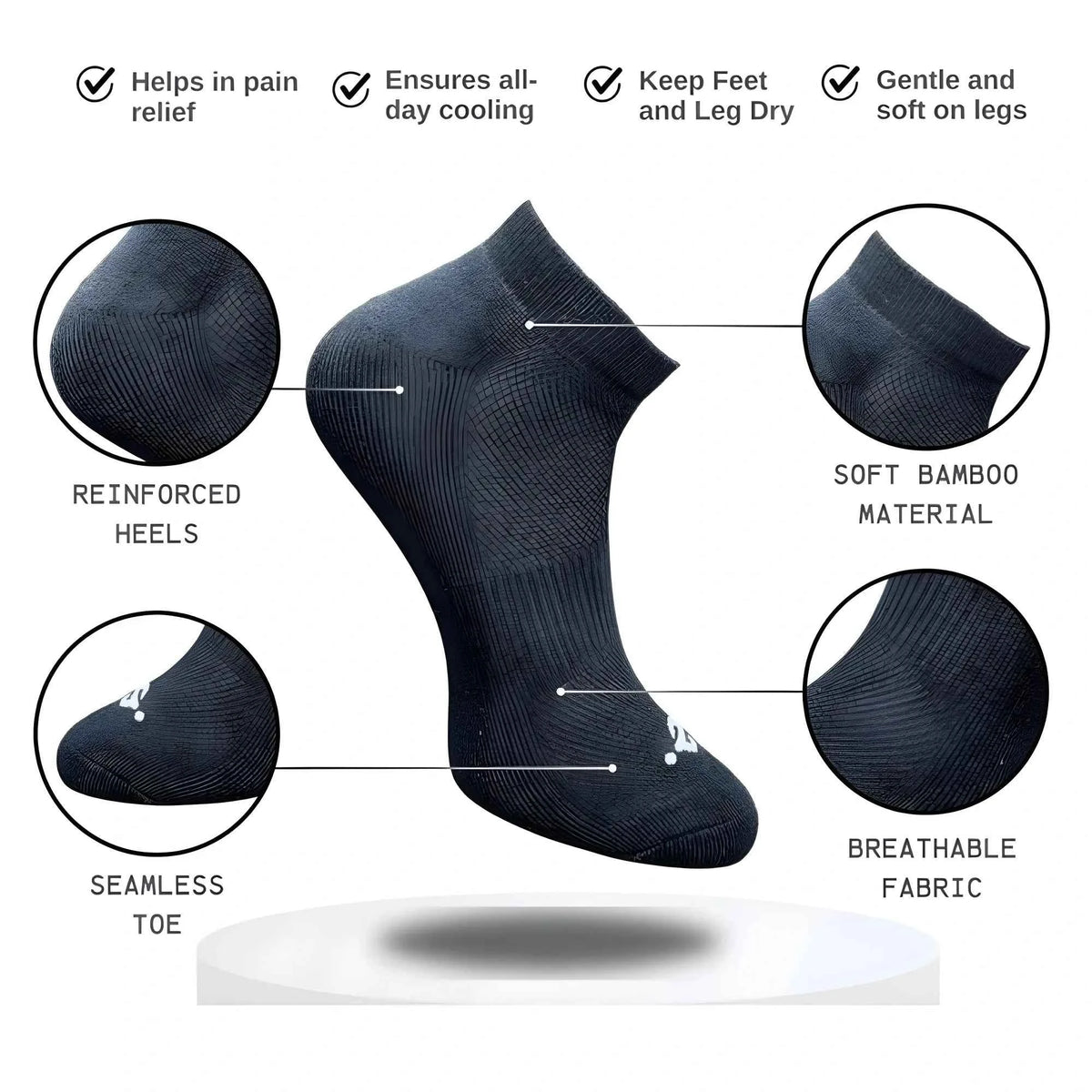 Amoura _Pair Set Unisex Casual Cotton Printed Low Cut Socks