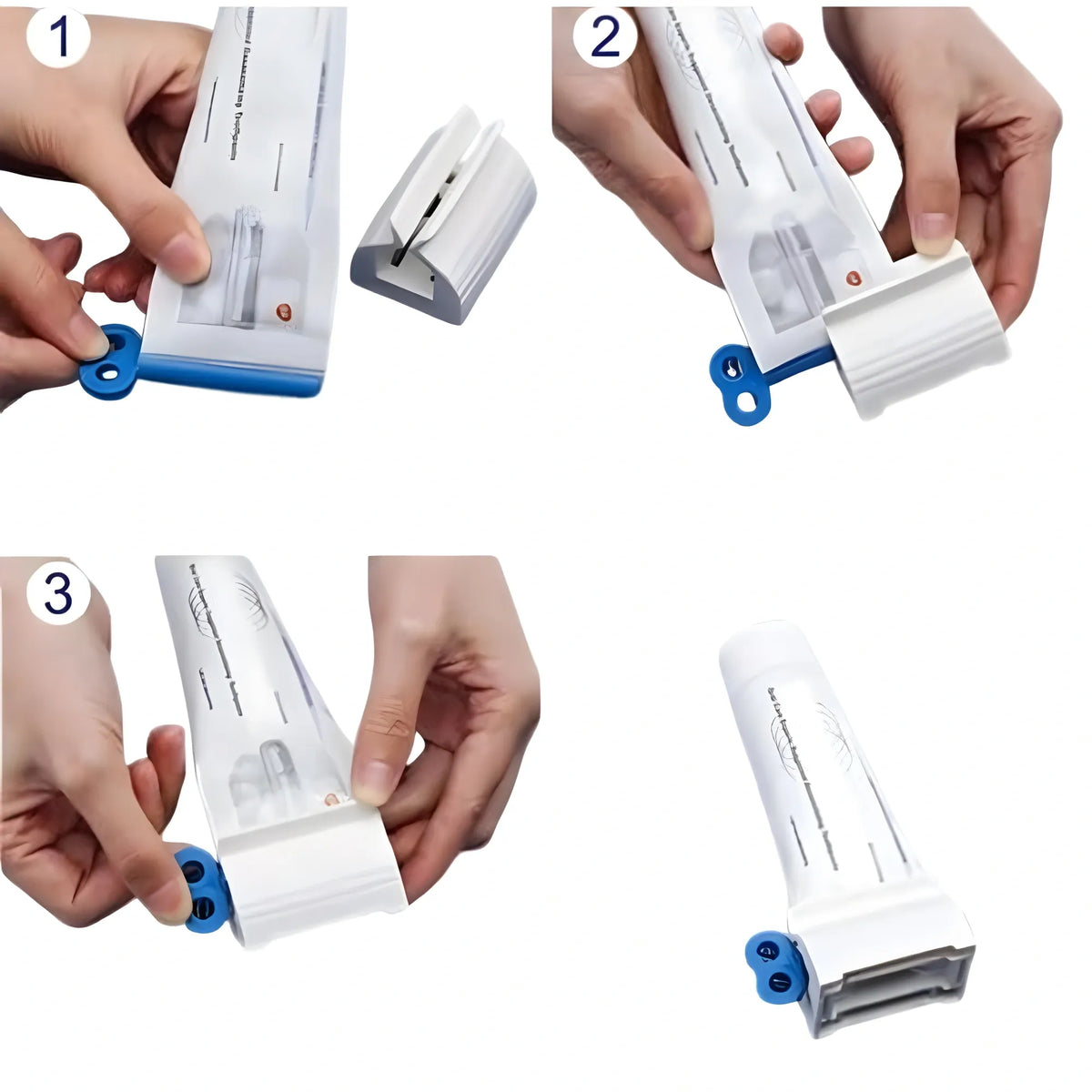 Pack of 2 Plastic Toothpaste Squeezer (Multicolor)