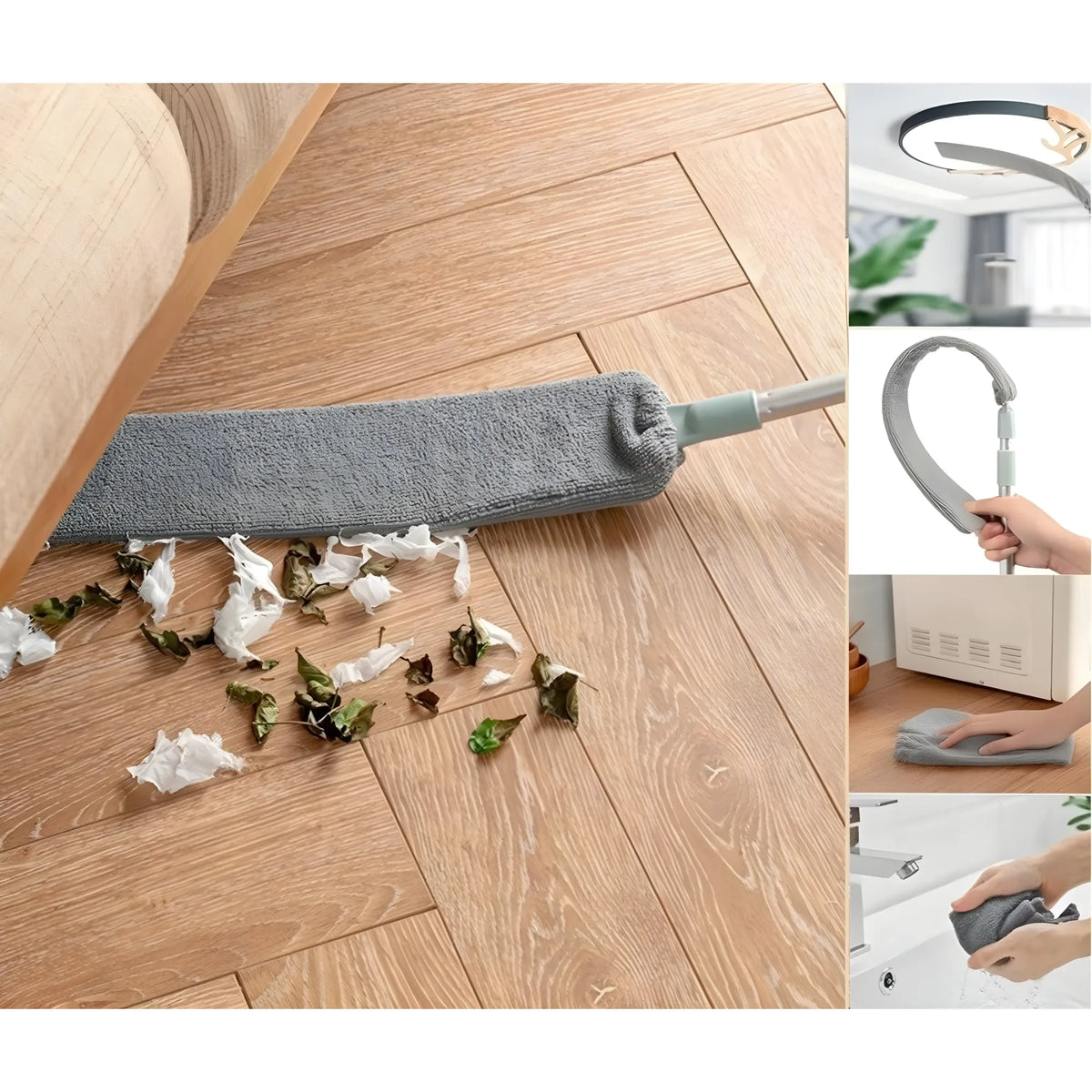 Microfiber Flexible Mop (Grey)