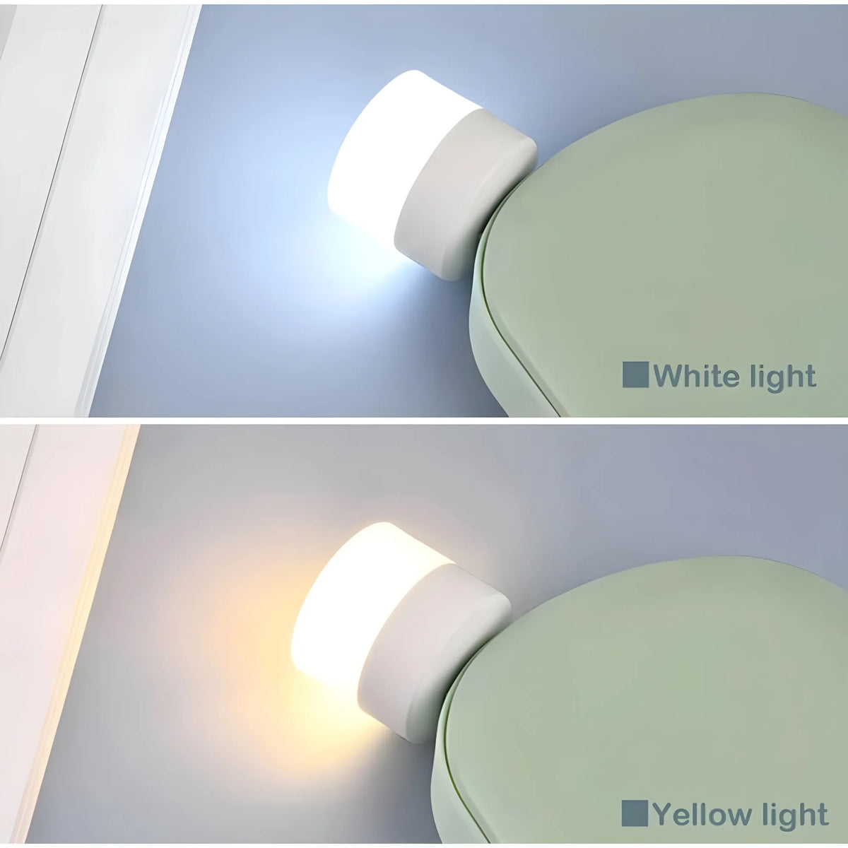 Pack of 10 Portable Home USB Night Lights (White)