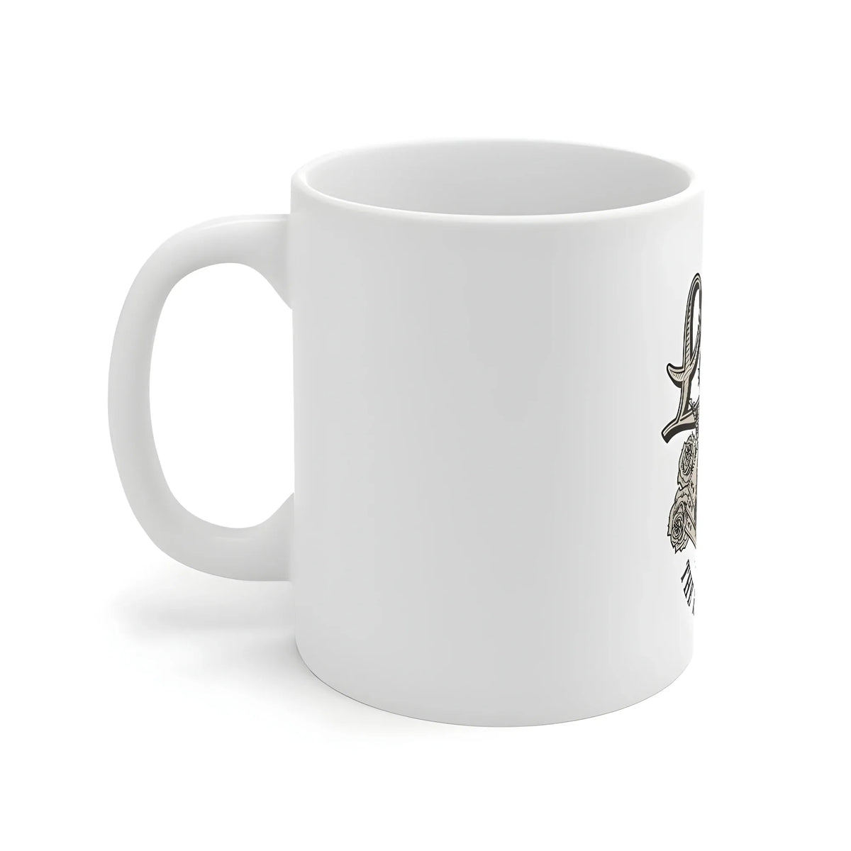 Ceramic Gorila Desing Printed Coffee Mug (Color: White, Capacity:330ml)