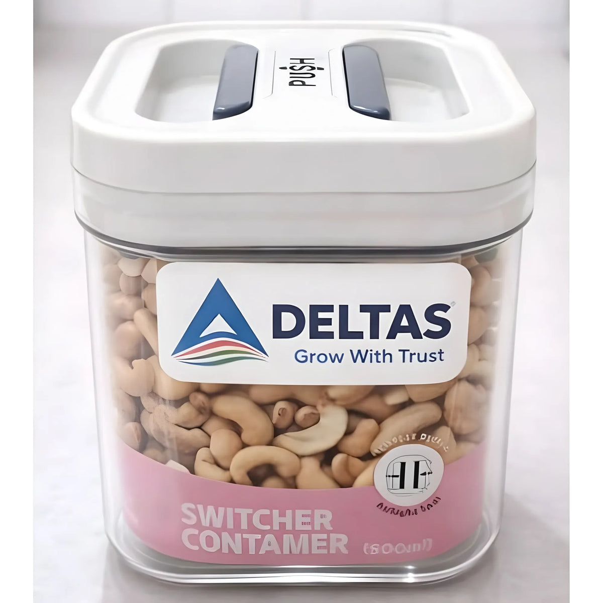 Pack of 1 Switchers Airtight Storage Container Set 500 ML (White)