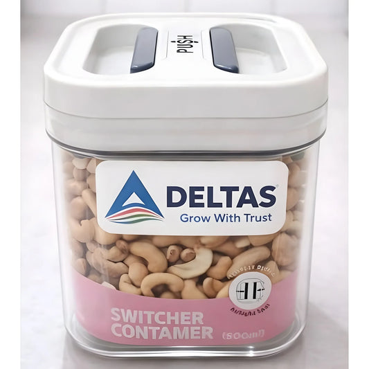 Pack of 1 Switchers Airtight Storage Container Set 500 ML (White)