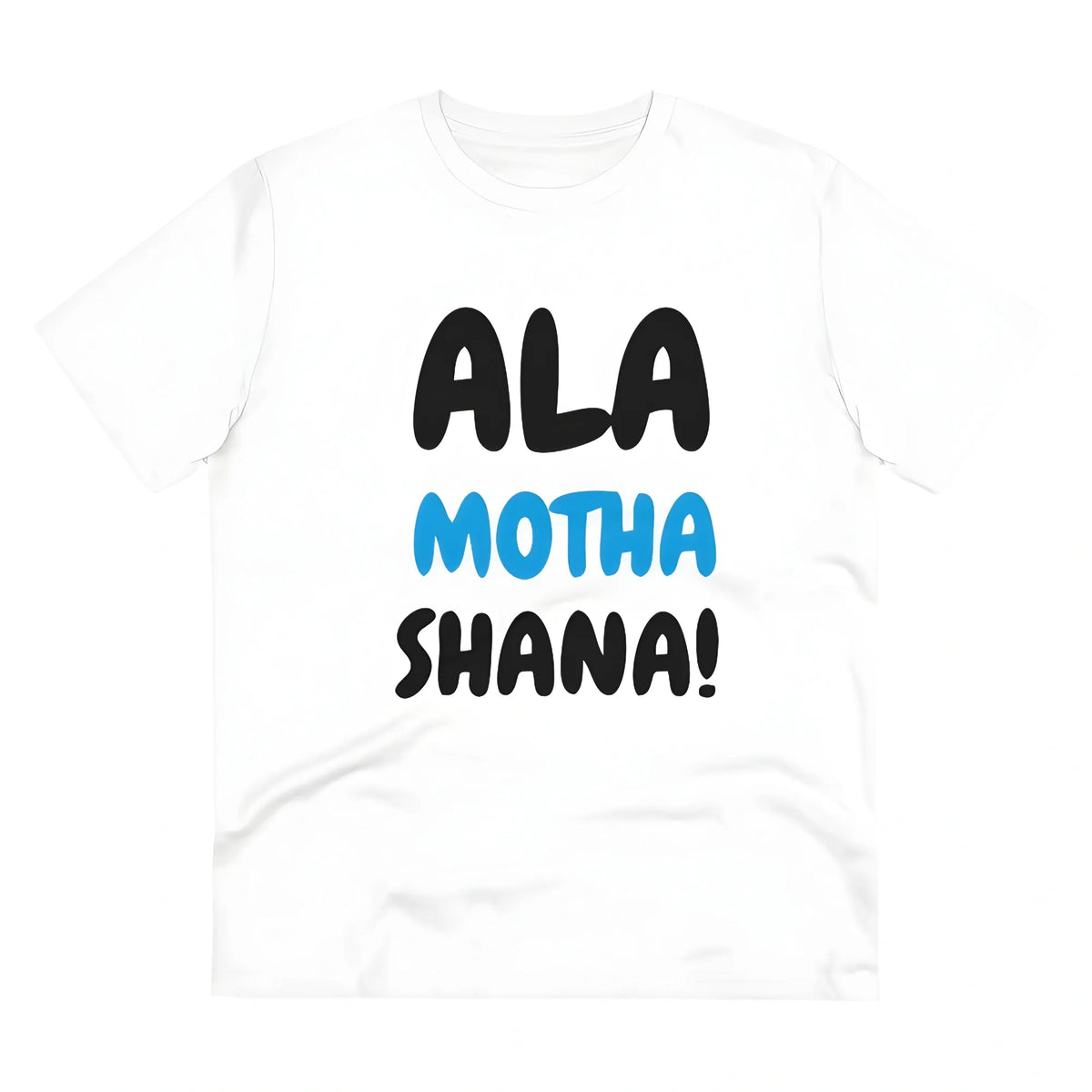 Men's PC Cotton Marathi Desing Printed T Shirt (Color: White, Thread Count: 180GSM)