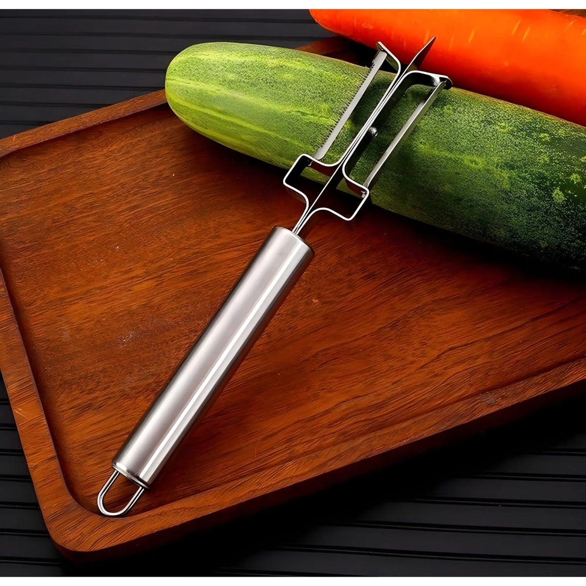 Stainless Steel 3-In-1 Vegetable Peeler (Silver)