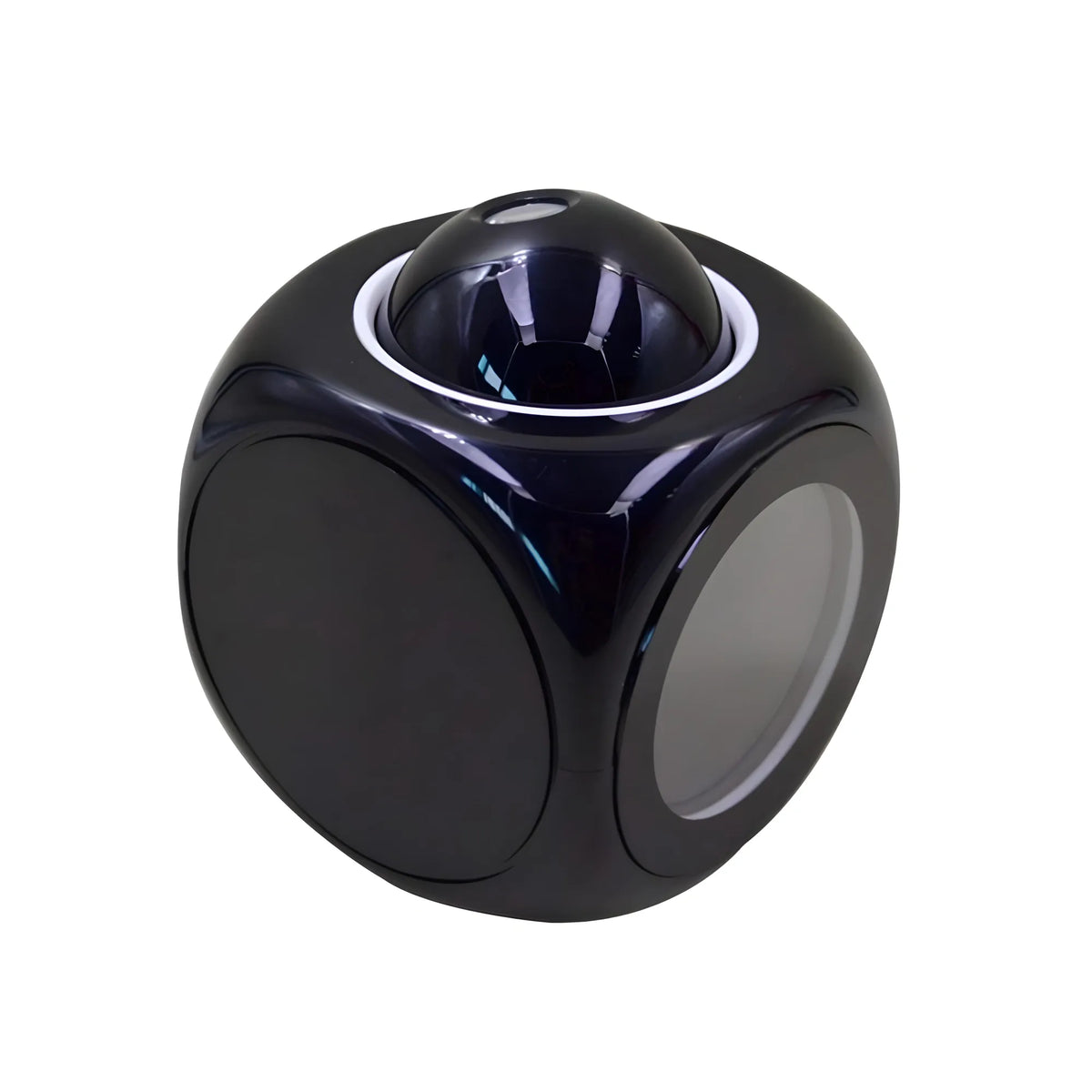 Time Display with Voice Projection And Wake-Up Alarm Clock (Color: Black)