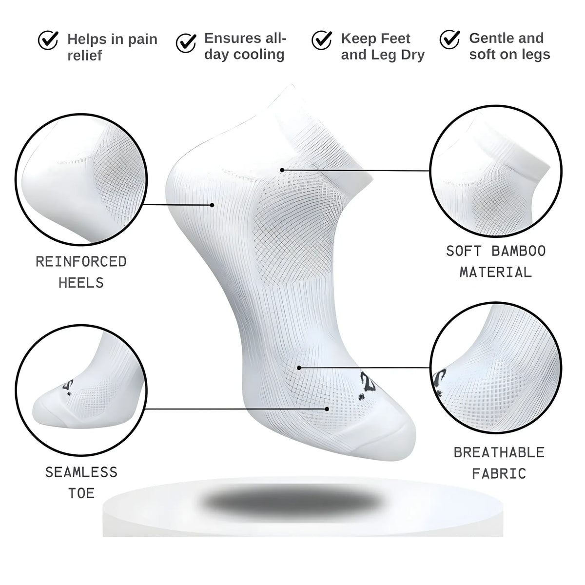 3_Pair Set Unisex Casual Cotton Printed Low Cut Socks (Multicolor)