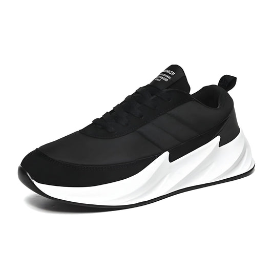 Men's Casual Synthetic Lace-ups Casual Shoes (Black)