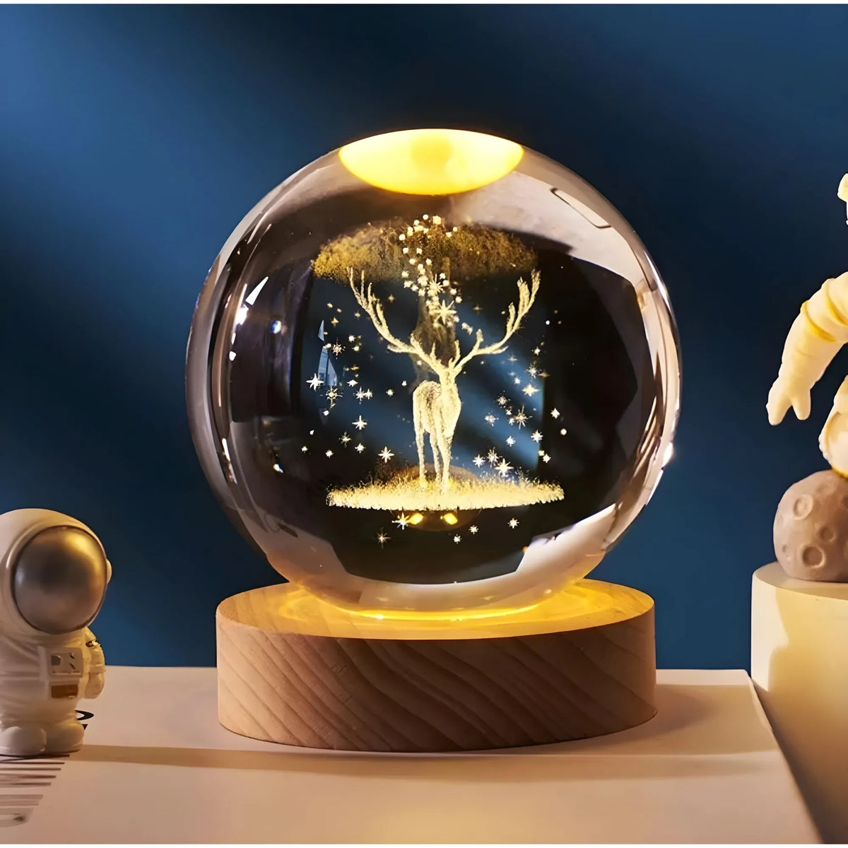 All Design Crystal Night Lamp (Multicolor)
