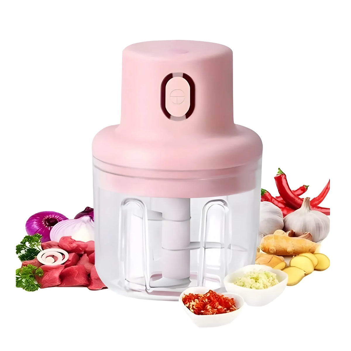 USB Garlic Chopper (Pink)