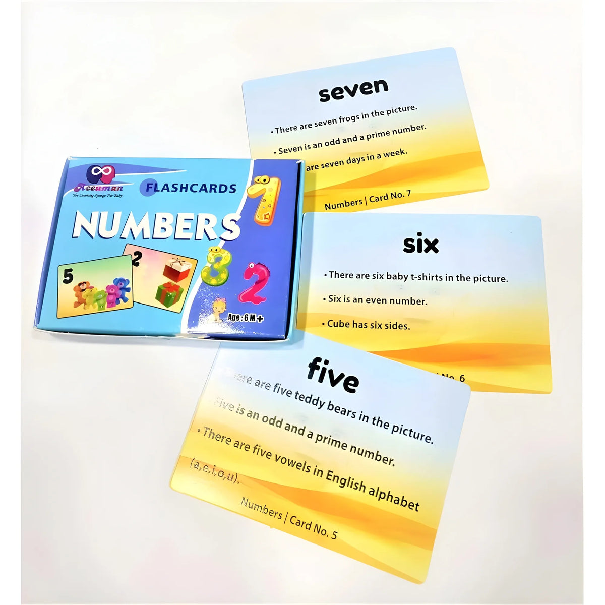 Flash Card-Number | Plastic | Educational Toys | 6+ Months