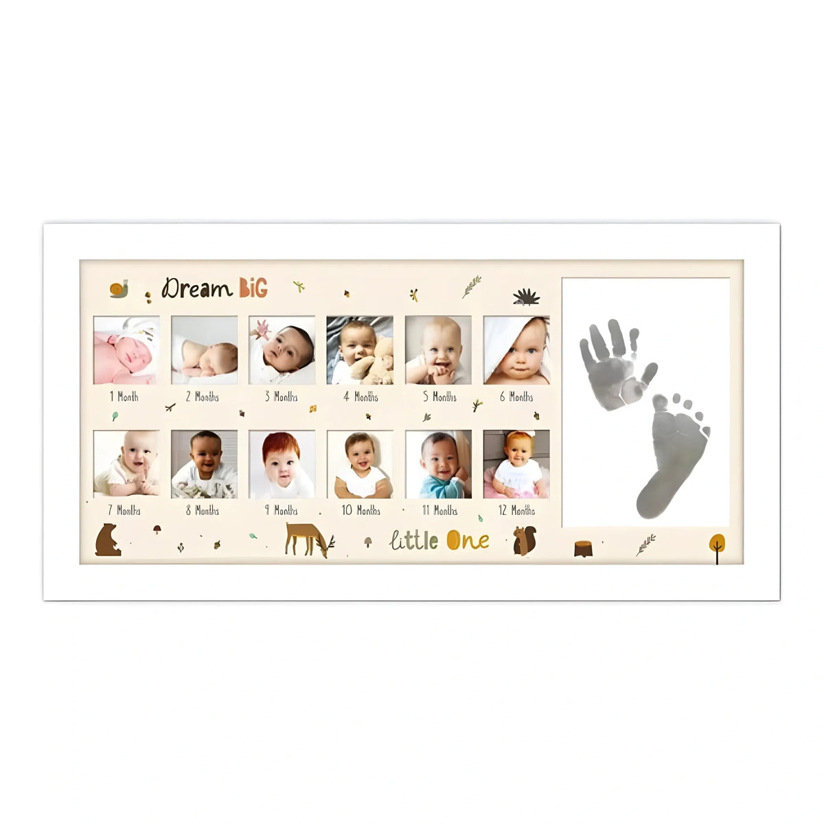 Acrylic Footprint Hand Printbaby Photo Frame Ink Pad Photo Frame (Multicolor)