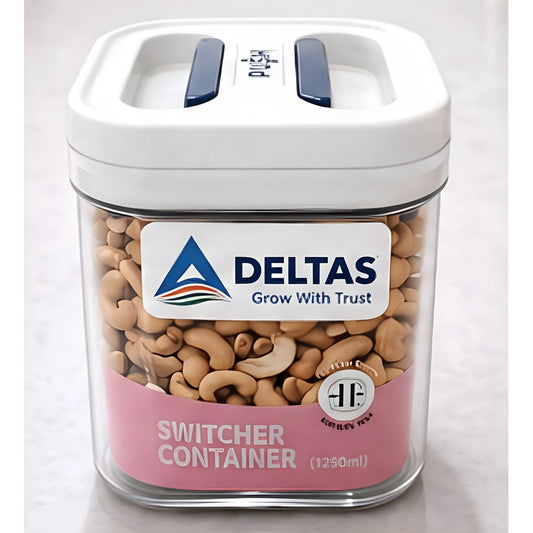 Pack of 1 Switchers Airtight Storage Container Set 1250 ML (White)