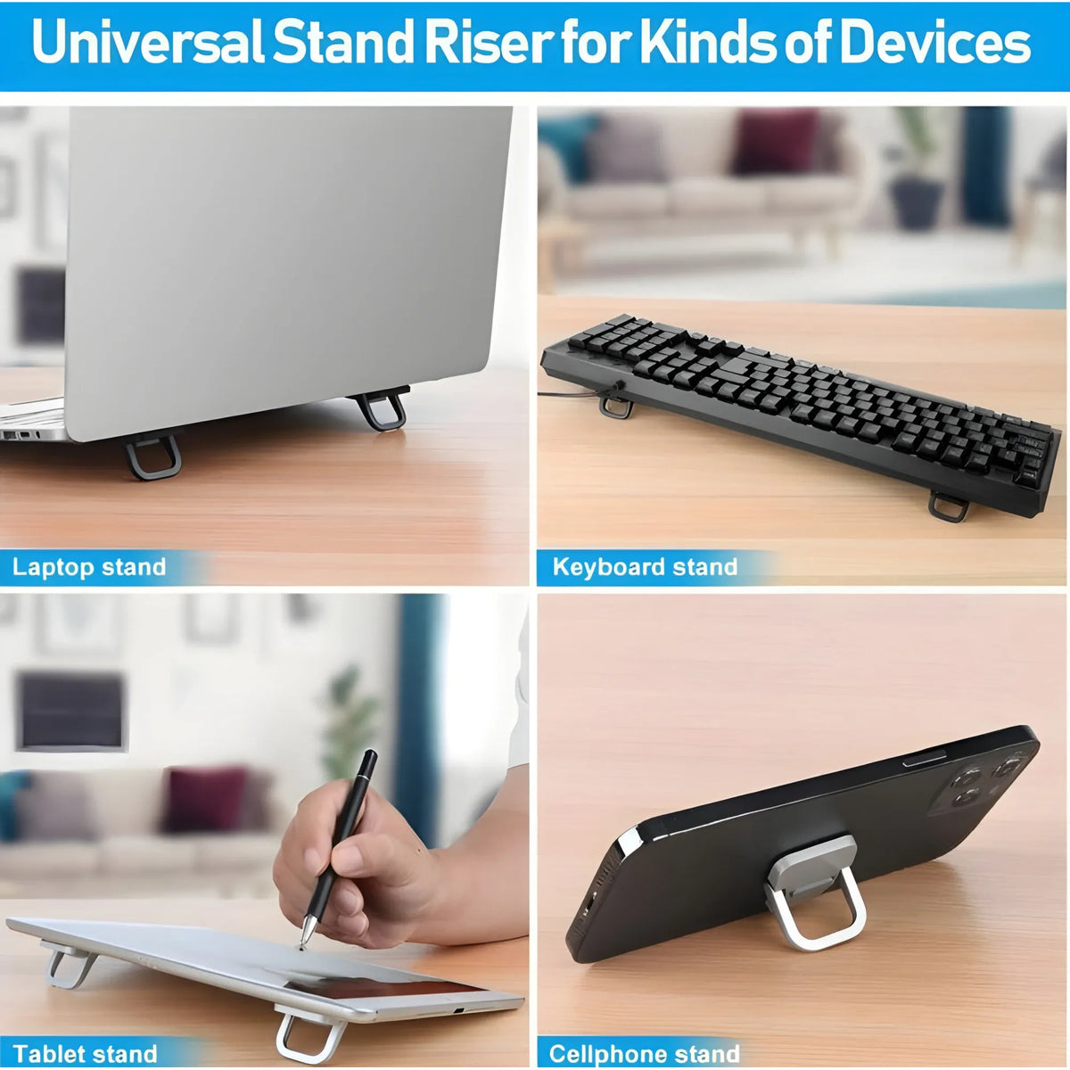Metal Mini Laptop Stand (Silver)