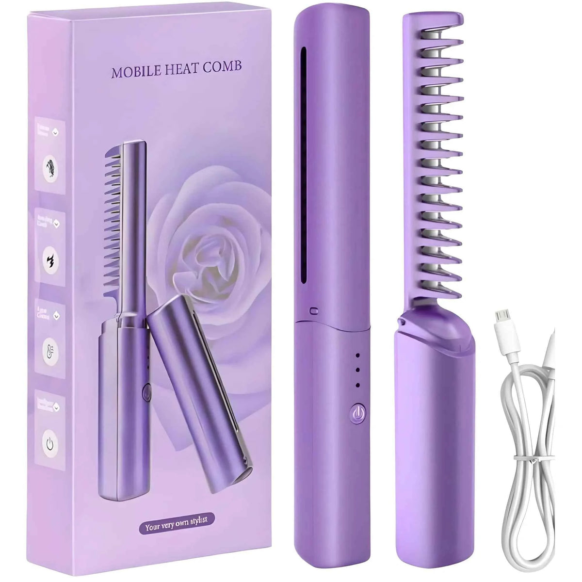 Rivana Rechargeable Mini Hair Straightener Pack of 2