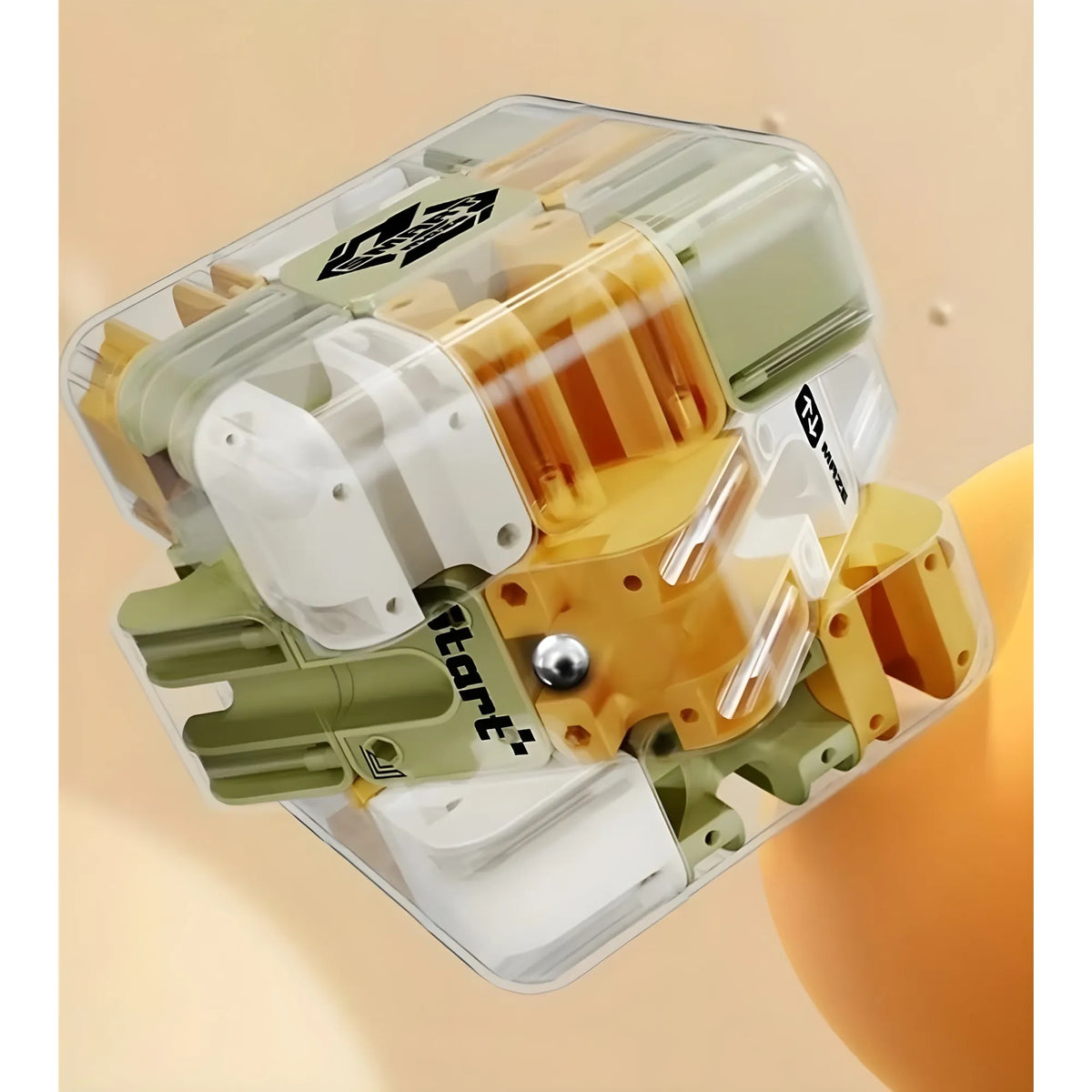 Plastic Ball Rolling Cube (Multicolor)